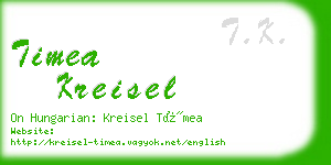 timea kreisel business card
